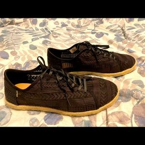 TOMS Lena Black Mesh Sneakers - Women’s Sz 12